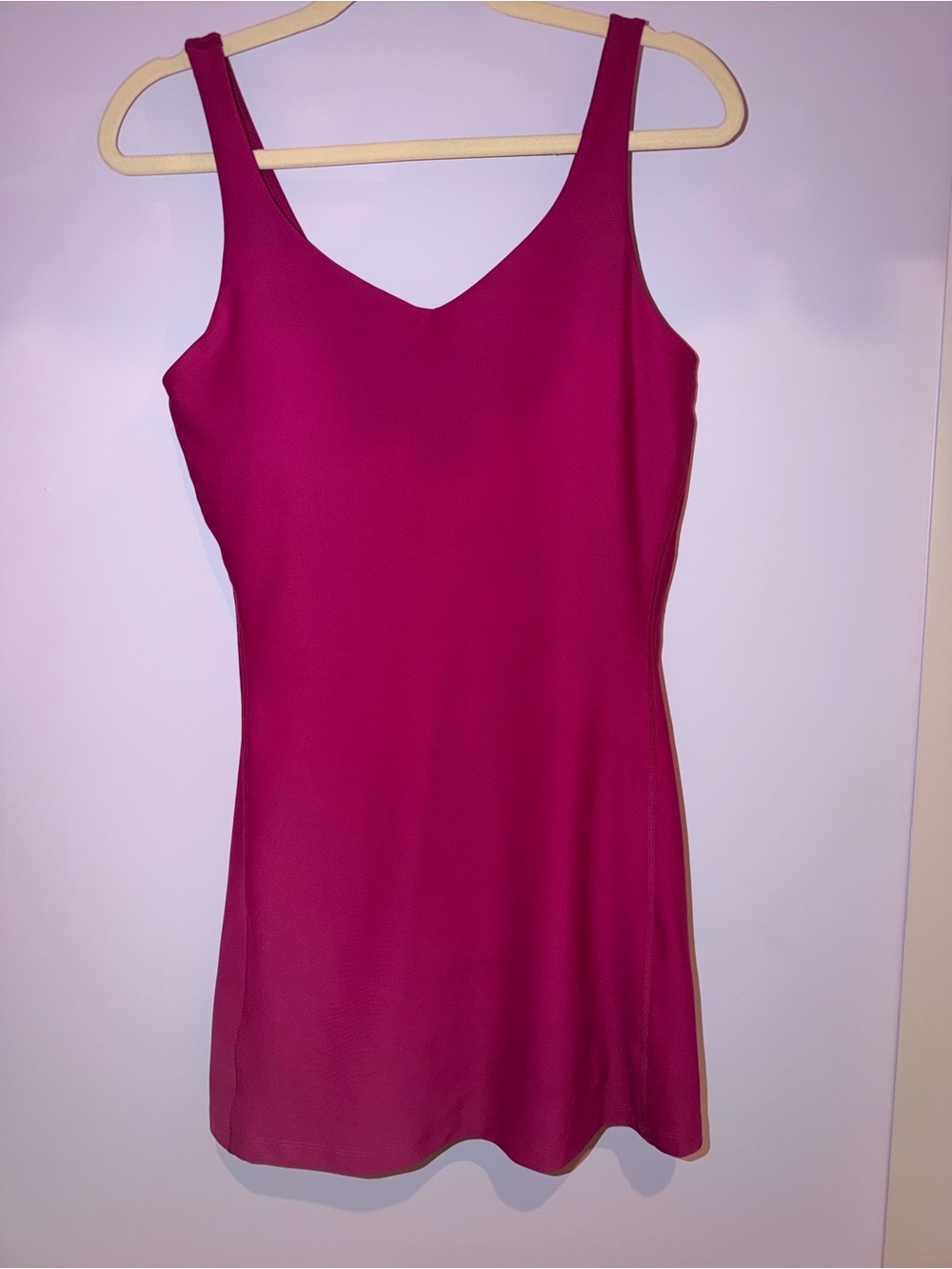 Old Navy Magenta Slip Dress with Slim Straps